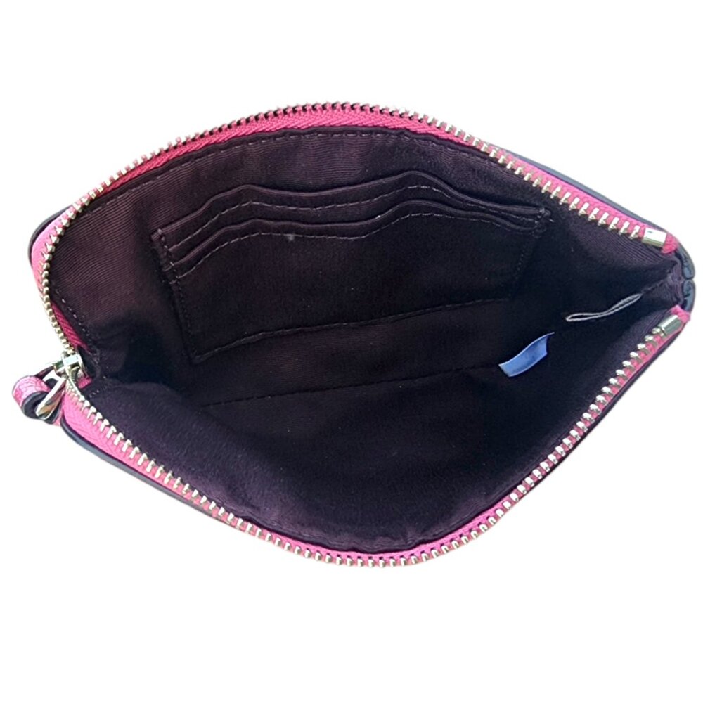 Coach Metallic Lilac Leather Wristlet - Picture 10 of 10
